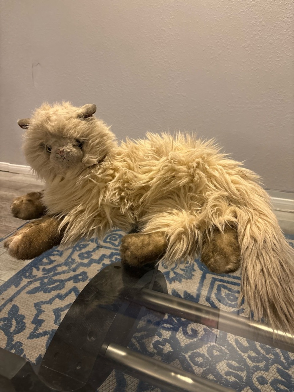 VTG Russ Berrie Yomiko Realistic Himalayan Cat Kitten Green Eyes Korea HTF